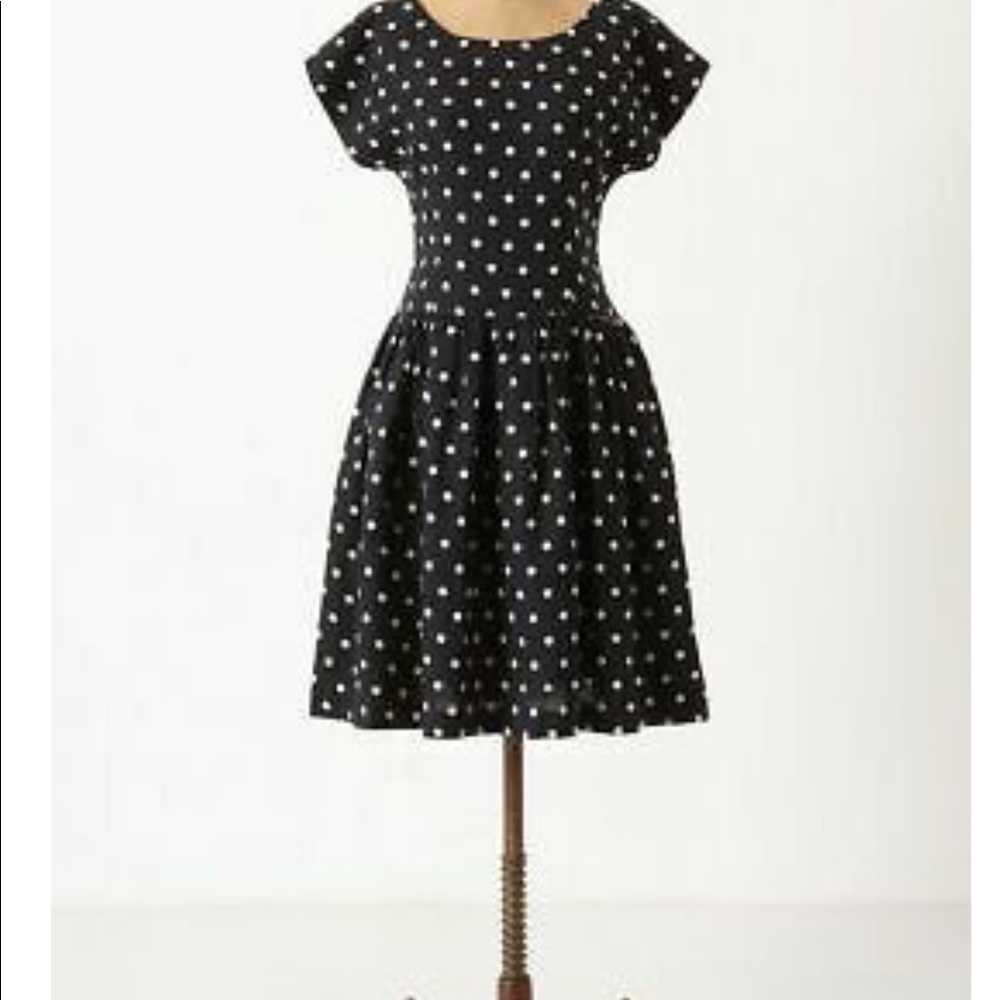 Anthropologie Dropped Dots Dress Lili's Closet 0